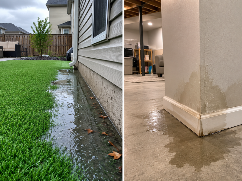 Why My Basement Started Flooding After Getting Artificial Grass Installed